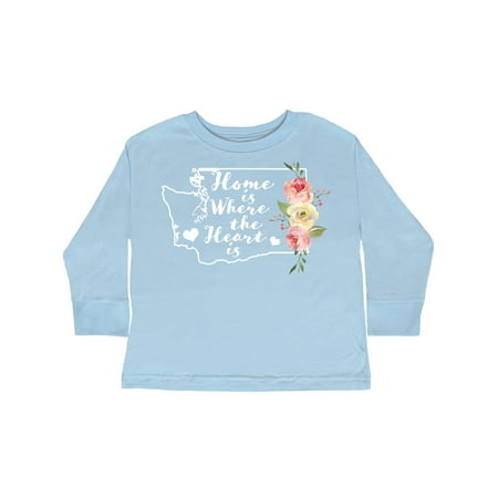 Inktastic Washington Home is Where The Heart is with Watercolor Floral Gift Toddler Toddler Girl Long Sleeve T-Shirt 
Inktastic Washington Home is Where The Heart is with Watercolor Floral Gift Toddler Toddler Girl Long Sleeve T-Shirt