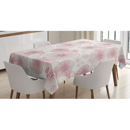 Floral Tablecloth Abstract Flowers Little Gentle Blossoms of a Romantic Spring Garden Rectangular Table Cover for Dining Room Kitchen 52 X 70 Inches Pale Dried Rose and White by Ambesonne
Floral Tablecloth Abstract Flowers Little Gentle Blossoms of a Romantic Spring Garden Rectangular Table Cover for Dining Room Kitchen 52 X 70 Inches Pale Dried Rose and White by Ambesonne