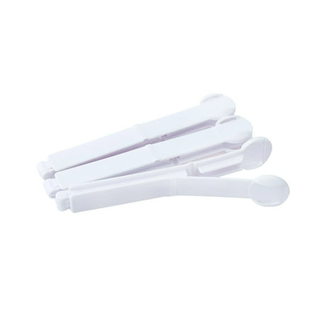 5pcs Plastic Food Bag Clips Snacks Sealing Clip Fresh-Keeping Clamp Sealer for Kitchen Home Dormitory (White)
5pcs Plastic Food Bag Clips Snacks Sealing Clip Fresh-Keeping Clamp Sealer for Kitchen Home Dormitory (White)