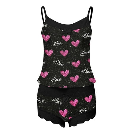 〖TOTO〗Lingerie For Women Sling Valentine S Day Floral Print Pajamas Sleeveless Lace Cami Shorts Lingerie Sleepwear Set
〖TOTO〗Lingerie For Women Sling Valentine S Day Floral Print Pajamas Sleeveless Lace Cami Shorts Lingerie Sleepwear Set