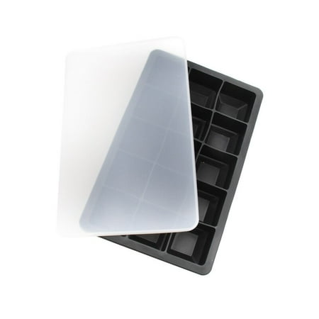 Big Ice Cube Tray Square Shape Ice Cube Mold Whisky Wine Cool Down Ice Mar Reusable Ice Cubes Tray Mold for Freezer with Lid