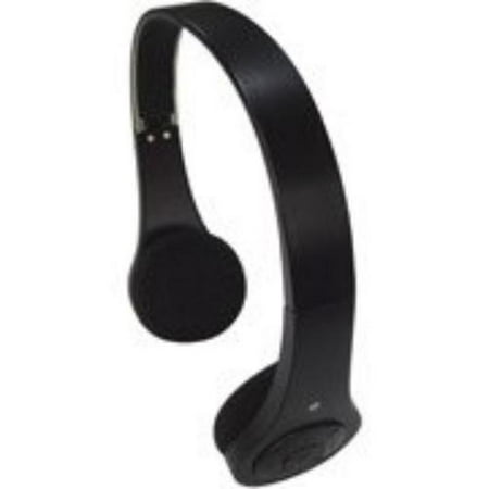 Inland Foldable Bluetooth Headset With Built In Microphone - Black - Stereo - Black - Wireless - Bluetooth - 32.8 Ft - Over-the-head - Binaural - Supra-aural (87083)