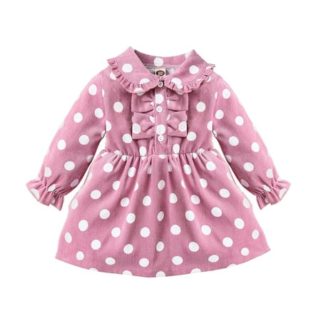 9 Months Baby Girls Dress 12 Months Girl Long Sleeve Dress Infant Girls Polka Dots Dress Pink Dress
9 Months Baby Girls Dress 12 Months Girl Long Sleeve Dress Infant Girls Polka Dots Dress Pink Dress