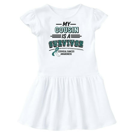 Inktastic My Cousin is a Survivor Cervical Cancer Awareness Gift Toddler Girl Dress
Inktastic My Cousin is a Survivor Cervical Cancer Awareness Gift Toddler Girl Dress