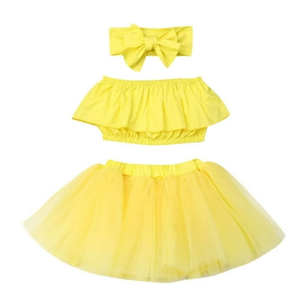 Newborn Infant Baby Girl Outfits Off Shoulder Tops+Tutu Tulle Skirt Set
Newborn Infant Baby Girl Outfits Off Shoulder Tops+Tutu Tulle Skirt Set