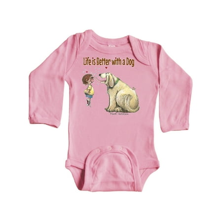 Inktastic Life is Better with a Dog Gift Baby Boy or Baby Girl Long Sleeve Bodysuit
Inktastic Life is Better with a Dog Gift Baby Boy or Baby Girl Long Sleeve Bodysuit