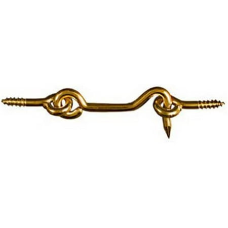 N118-133 2.5 in. Hook & Eye Solid Brass