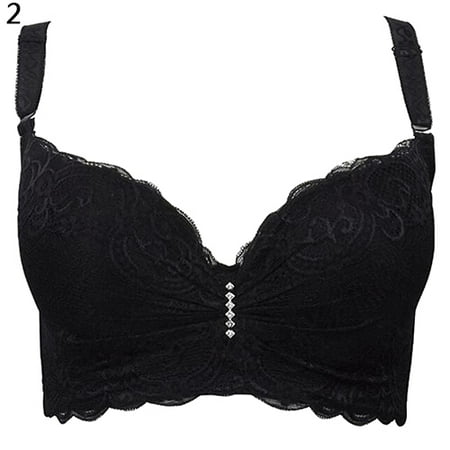 HEVIRGO Women Adjustable Push Up Side Gathering Furu Lace Bra Shaping Underwear Black 36D
HEVIRGO Women Adjustable Push Up Side Gathering Furu Lace Bra Shaping Underwear Black 36D