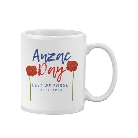 Anzac Day Two Poppies Mug Mug - Image by Shutterstock