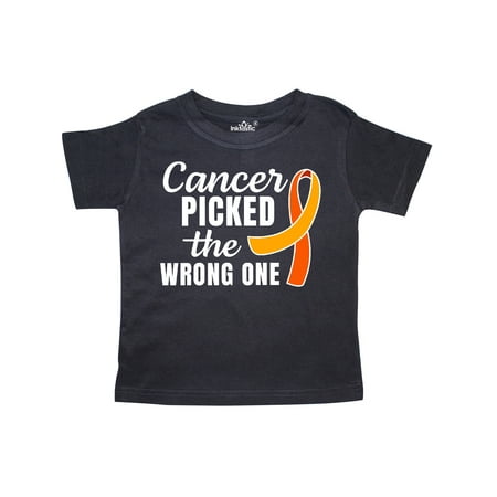 Inktastic Leukemia Awareness Cancer Picked the Wrong One Orange Ribbon Gift Toddler Boy or Toddler Girl T-Shirt
Inktastic Leukemia Awareness Cancer Picked the Wrong One Orange Ribbon Gift Toddler Boy or Toddler Girl T-Shirt
