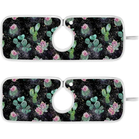 Cactus Flowers Watercolor Sink Splash Guard for Faucet 2 Packs Faucet Absorbent Mats Summer Succulents Faucet Handle Drip Catcher Quickly Drying Mat for Kitchen Counter Bathroom
Cactus Flowers Watercolor Sink Splash Guard for Faucet 2 Packs Faucet Absorbent Mats Summer Succulents Faucet Handle Drip Catcher Quickly Drying Mat for Kitchen Counter Bathroom