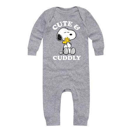 Peanuts - Cute And Cuddly - Infant Baby Long Sleeve Bodysuit Onesie