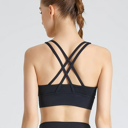 Solid Sports Bra High Stretch Shockproof Cross Back Stripe Backless Fitness Yoga Sports Bra Women s Activewear
Solid Sports Bra High Stretch Shockproof Cross Back Stripe Backless Fitness Yoga Sports Bra Women s Activewear