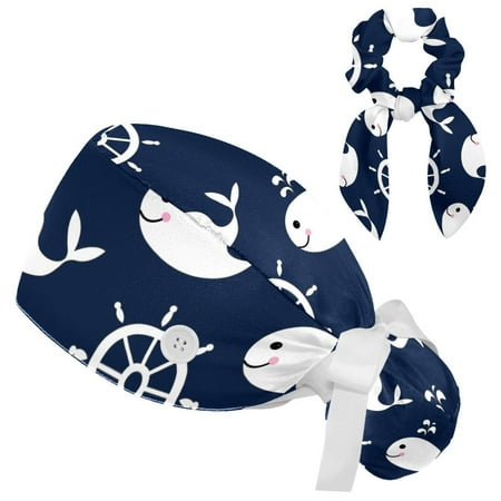 Working Cap with Buttons and Sweatband Scrub Hat Bouffant Caps with Scrunchie Whale Tie Back Hats
Working Cap with Buttons and Sweatband Scrub Hat Bouffant Caps with Scrunchie Whale Tie Back Hats