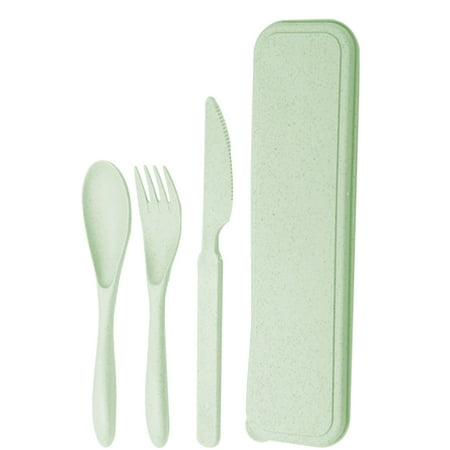 Warkul 1 Set Cutlery Set Reusable Cutter Fork Spoon Set Portable Comfortable Grip Utensils for Camping Picnics Travel
Warkul 1 Set Cutlery Set Reusable Cutter Fork Spoon Set Portable Comfortable Grip Utensils for Camping Picnics Travel