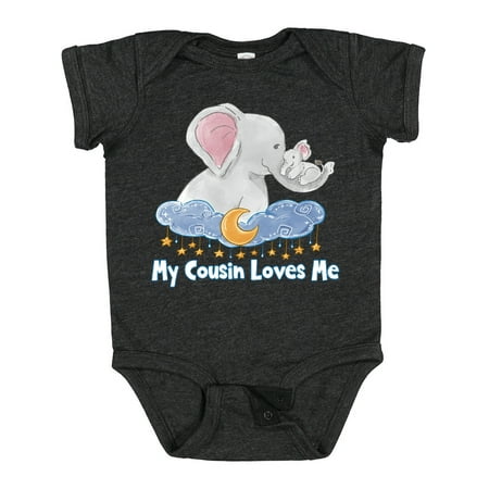 Inktastic My Cousin Loves Me Cute Elephants Clouds Moon and Stars Gift Baby Boy or Baby Girl Bodysuit
Inktastic My Cousin Loves Me Cute Elephants Clouds Moon and Stars Gift Baby Boy or Baby Girl Bodysuit