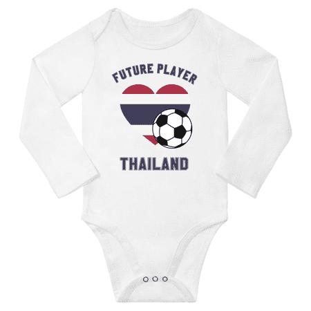 Future Thailand Soccer Player Baby Long Slevve Jumpsuits Clothes (White 3-6 Months)
Future Thailand Soccer Player Baby Long Slevve Jumpsuits Clothes (White 3-6 Months)