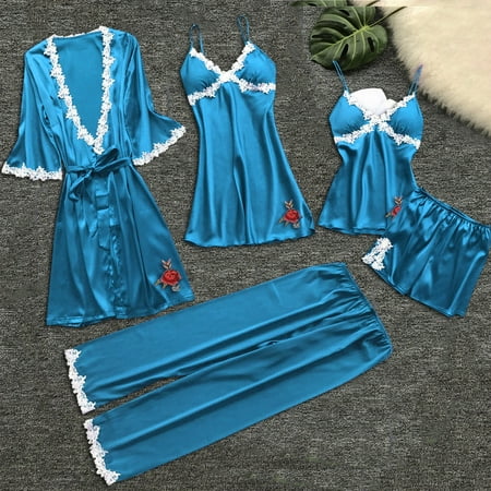 Shiusina Women Lace Lingerie Nightwear Underwear Babydoll Sleepwear Dress 5PC Suit J M
Shiusina Women Lace Lingerie Nightwear Underwear Babydoll Sleepwear Dress 5PC Suit J M