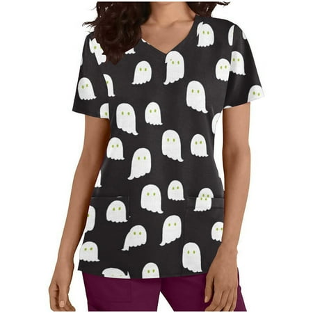 Paiwinds Clearance Women s Scrubs Tops Short Sleeve V-neck Nurse Tops Uniform Working Independence Day Printed Pockets Blouse Nursing Tops Black 2XL
Paiwinds Clearance Women s Scrubs Tops Short Sleeve V-neck Nurse Tops Uniform Working Independence Day Printed Pockets Blouse Nursing Tops Black 2XL