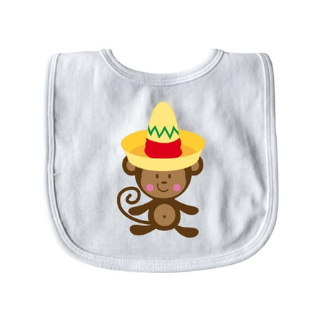 Inktastic Cinco De Mayo Monkey Gift Baby Boy or Baby Girl Bib