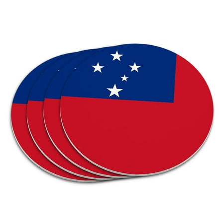 Samoa National Country Flag Coaster Set