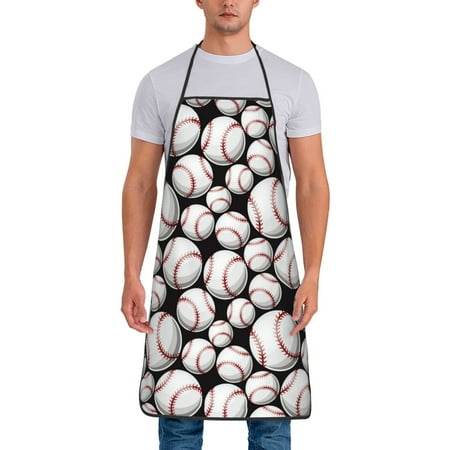 Uemuo Cute Baseball Printed Bib Apron Adjustable Water and Oil Resistant Cooking Kitchen Chef Apron for Women Men
Uemuo Cute Baseball Printed Bib Apron Adjustable Water and Oil Resistant Cooking Kitchen Chef Apron for Women Men