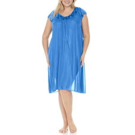 EZI Nightgowns for Women - Soft & Breathable Satin Night Gowns for Adult Women - Medium to Plus Size Womens Sleep Shirts - Knee-Length Nightgown
EZI Nightgowns for Women - Soft & Breathable Satin Night Gowns for Adult Women - Medium to Plus Size Womens Sleep Shirts - Knee-Length Nightgown