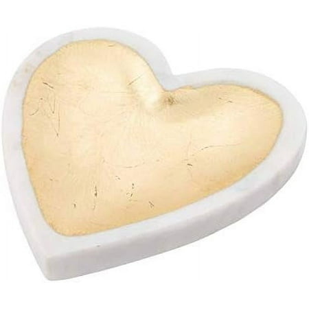 White Marble Heart Tray