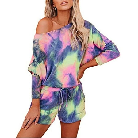 MELDVDIB Womens Tie-Dye Long Sleeve Pajama Set Night Lounge Top Short Sleepwear Suit 2 Piece on Clearance
MELDVDIB Womens Tie-Dye Long Sleeve Pajama Set Night Lounge Top Short Sleepwear Suit 2 Piece on Clearance