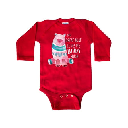 Inktastic My Great Aunt Loves Me Beary Much with Cute Bear Gift Baby Boy or Baby Girl Long Sleeve Bodysuit
Inktastic My Great Aunt Loves Me Beary Much with Cute Bear Gift Baby Boy or Baby Girl Long Sleeve Bodysuit