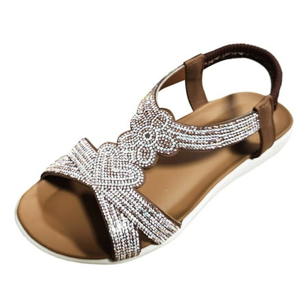 Youmylove Women Elastic Band Flowers Rhinestone Casual Open Toe Flat Soft Bottom Breathable Shoes Sandals Summer Comfy Beach Outdoor Walking Footwear
Youmylove Women Elastic Band Flowers Rhinestone Casual Open Toe Flat Soft Bottom Breathable Shoes Sandals Summer Comfy Beach Outdoor Walking Footwear