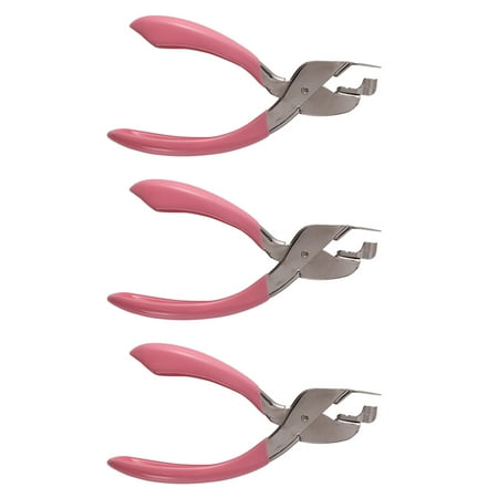 3X Handheld Staple Remover Opener Spring-Loaded Staple Puller for Office School Home Use (Pink) 
3X Handheld Staple Remover Opener Spring-Loaded Staple Puller for Office School Home Use (Pink)
