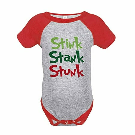 7 ate 9 Apparel Kids Funny Christmas Red Raglan Onepiece