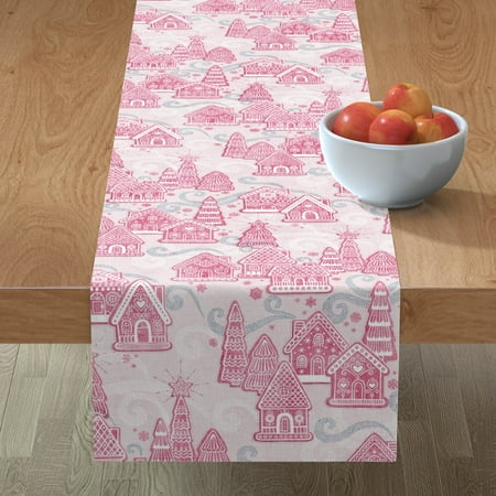 Cotton Sateen Table Runner 72 - Gingerbread Toile Pink Christmas Holidays Cute Print Custom Table Linens by Spoonflower
Cotton Sateen Table Runner 72 - Gingerbread Toile Pink Christmas Holidays Cute Print Custom Table Linens by Spoonflower