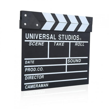 TOPINCN Wooden Director Scene Clapperboard TV Movie Clapper Board Film Cut Prop Director Cut Prop
TOPINCN Wooden Director Scene Clapperboard TV Movie Clapper Board Film Cut Prop Director Cut Prop