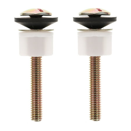 2 Sets/4pcs Toilet Seat Bolts Screws Sturdy Toilet Seat Hinges Bolts Screws