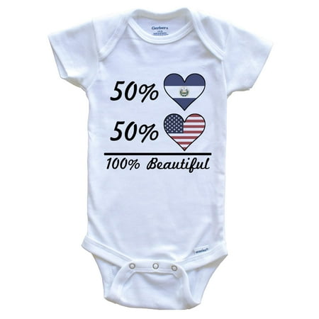 Really Awesome Shirts 50% El Salvadorian 50% American 100% Beautiful El Salvador Flag Heart One Piece Baby Bodysuit 3-6 Months White
Really Awesome Shirts 50% El Salvadorian 50% American 100% Beautiful El Salvador Flag Heart One Piece Baby Bodysuit 3-6 Months White