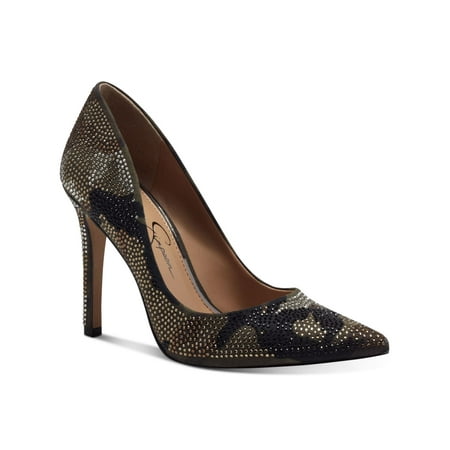 JESSICA SIMPSON Womens Green Combo Camouflage Rhinestone Padded Cassani Pointed Toe Stiletto Slip On Pumps 5.5 M
JESSICA SIMPSON Womens Green Combo Camouflage Rhinestone Padded Cassani Pointed Toe Stiletto Slip On Pumps 5.5 M