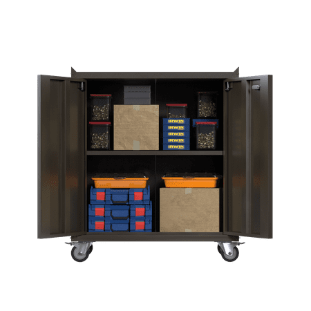 SUXXAN Retro Metal Rolling Storage Cabinet with 2 Swing Doors & Adjustable Shelves for Garage Utility Room Assembly Required
SUXXAN Retro Metal Rolling Storage Cabinet with 2 Swing Doors & Adjustable Shelves for Garage Utility Room Assembly Required