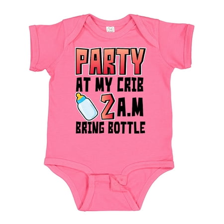 Inktastic Party at My Crib 2 A.m. Bring Bottle Baby Humor Gift Baby Boy or Baby Girl Bodysuit
Inktastic Party at My Crib 2 A.m. Bring Bottle Baby Humor Gift Baby Boy or Baby Girl Bodysuit