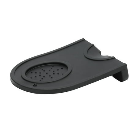 Corner Tamping Mat Heat Resistant Coffee Tamper Mat For Restaurant For Kitchen Black