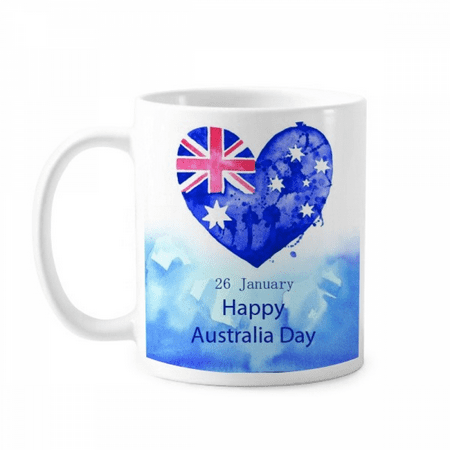 Australia Happy Day Heart Shape Flag Mug Pottery Cerac Coffee Porcelain Cup Tableware
Australia Happy Day Heart Shape Flag Mug Pottery Cerac Coffee Porcelain Cup Tableware