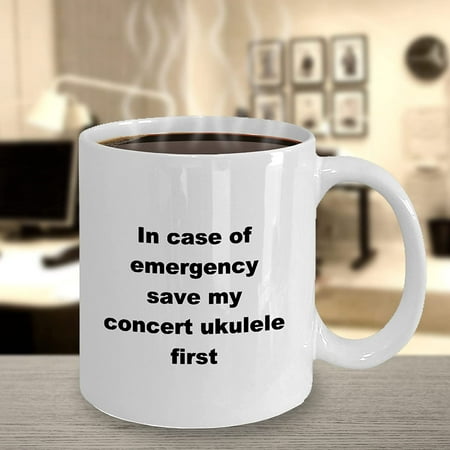 Ukulele Player Mug Coffee Cup for Ukuleleist Musician Orchestra Concert Player