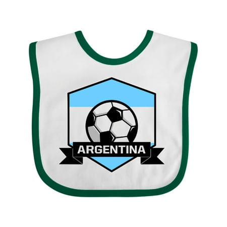 Inktastic Soccer Argentina Flag Banner Gift Baby Boy or Baby Girl Bib