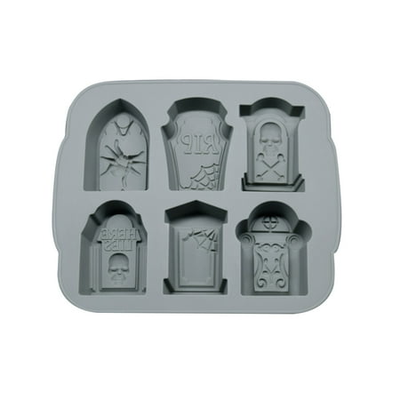 6 Cells Tombstone-shaped Ices Tray with Lid Easter Themed Silicone Mold Multifunctional Baking Pan for Halloween Biscuit Gray
6 Cells Tombstone-shaped Ices Tray with Lid Easter Themed Silicone Mold Multifunctional Baking Pan for Halloween Biscuit Gray