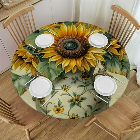 YANMS Sunflowers Bird Round Table Cover 100% Polyester Fiber Home Decor 38-42
YANMS Sunflowers Bird Round Table Cover 100% Polyester Fiber Home Decor 38-42