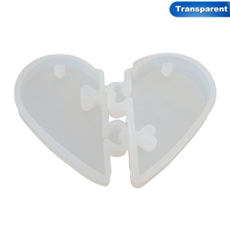 AkoaDa Design 2 Pcs DIY Jewelry Mold for Epoxy Resin Uv Resin Mold Love Locks for Lovers Pendant Liquid Silicone Mold
