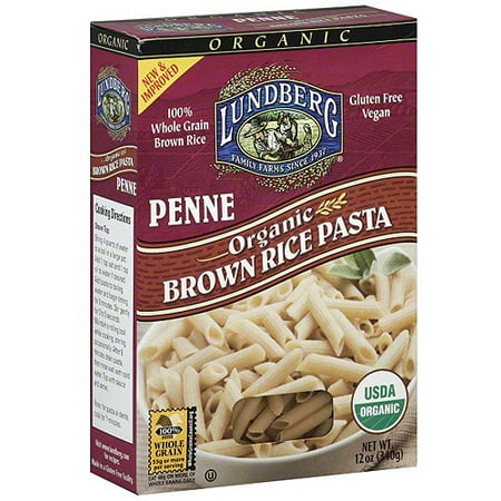 Lundberg Family Farms Organic Brown Rice Penne, 12 oz Pack of 12