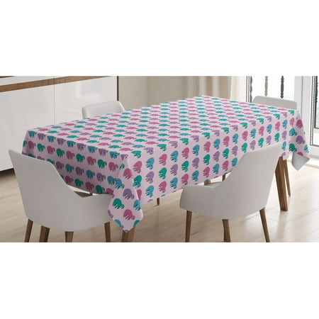 Jungle Cartoon Tablecloth Symmetric Colorful Pattern of Continuous Exotic Sloth Animal Rectangle Satin Table Cover Accent for Dining Room and Kitchen 52 X 70 Pale Pink Multicolor by Ambesonne
Jungle Cartoon Tablecloth Symmetric Colorful Pattern of Continuous Exotic Sloth Animal Rectangle Satin Table Cover Accent for Dining Room and Kitchen 52 X 70 Pale Pink Multicolor by Ambesonne