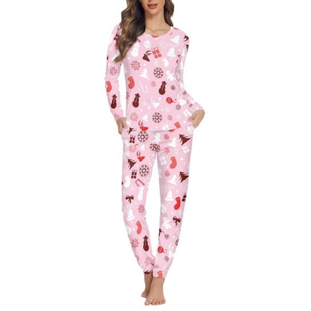 Renewold Long Sleeve Pajamas for Women Christmas Gifts Print Sweatpants Soft Loose Fitting Pajamas Sets Indoor Yoga Casual Shirts Size 2XL
Renewold Long Sleeve Pajamas for Women Christmas Gifts Print Sweatpants Soft Loose Fitting Pajamas Sets Indoor Yoga Casual Shirts Size 2XL